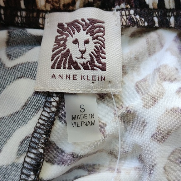 Anne Klein animal print relax fit pants size S - Picture 13 of 16